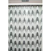 Decoração para casa estilo de onda de água cortina de corda cortina de cozinha moderna